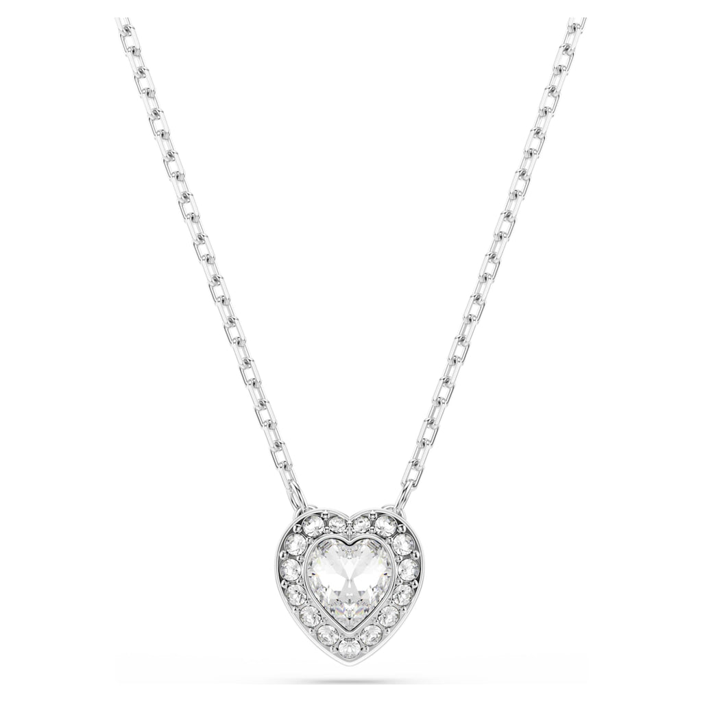 Ariana Grande x Swarovski pendant Mixed cuts, Heart, White, Rhodium plated