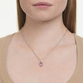 Swarovski Chroma pendant Heart, Red, 18K gold finish