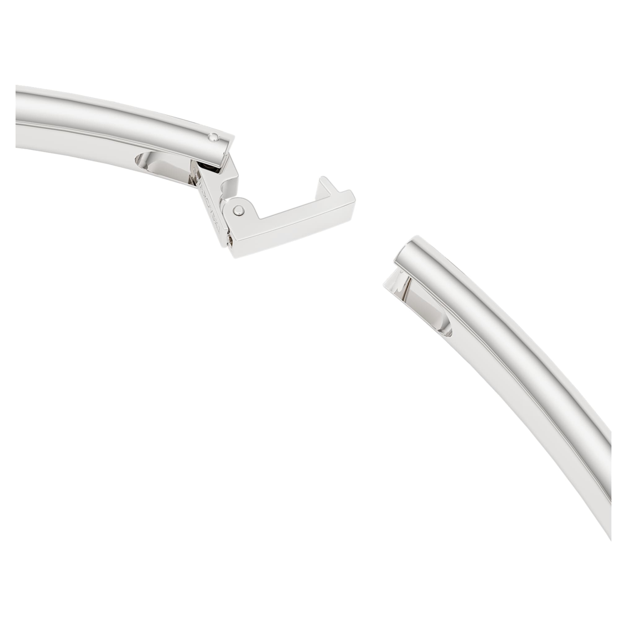 Swarovski Classica choker Statement, Round cut, White, Sterling silver
