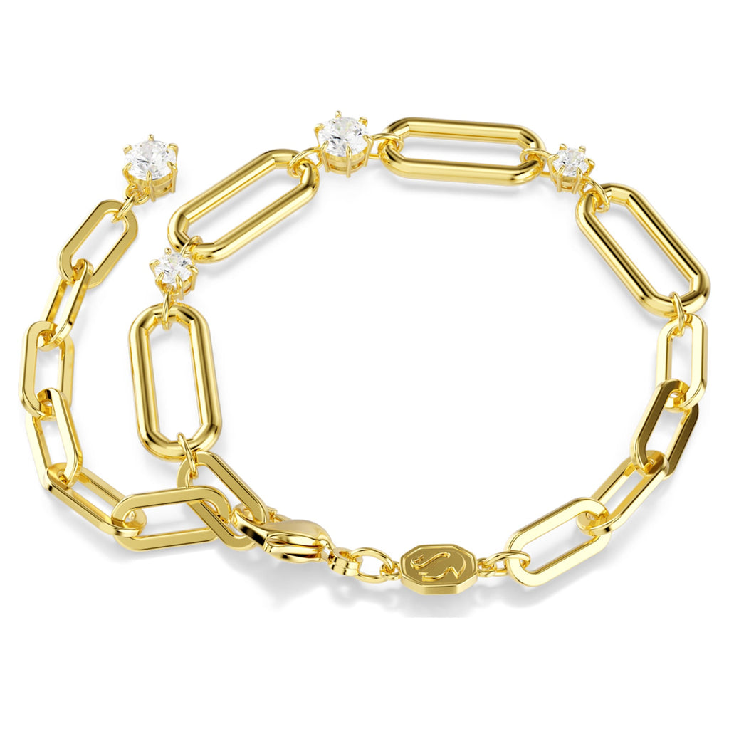 Swarovski Constella bracelet White, 18K gold finish