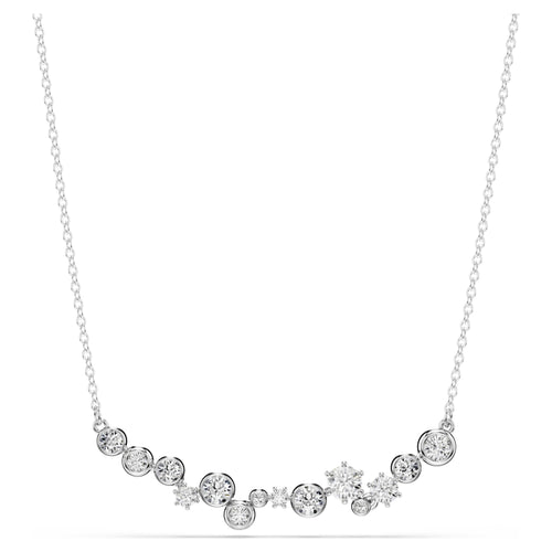 Swarovski Constella necklace Mixed cuts, White, Rhodium plated