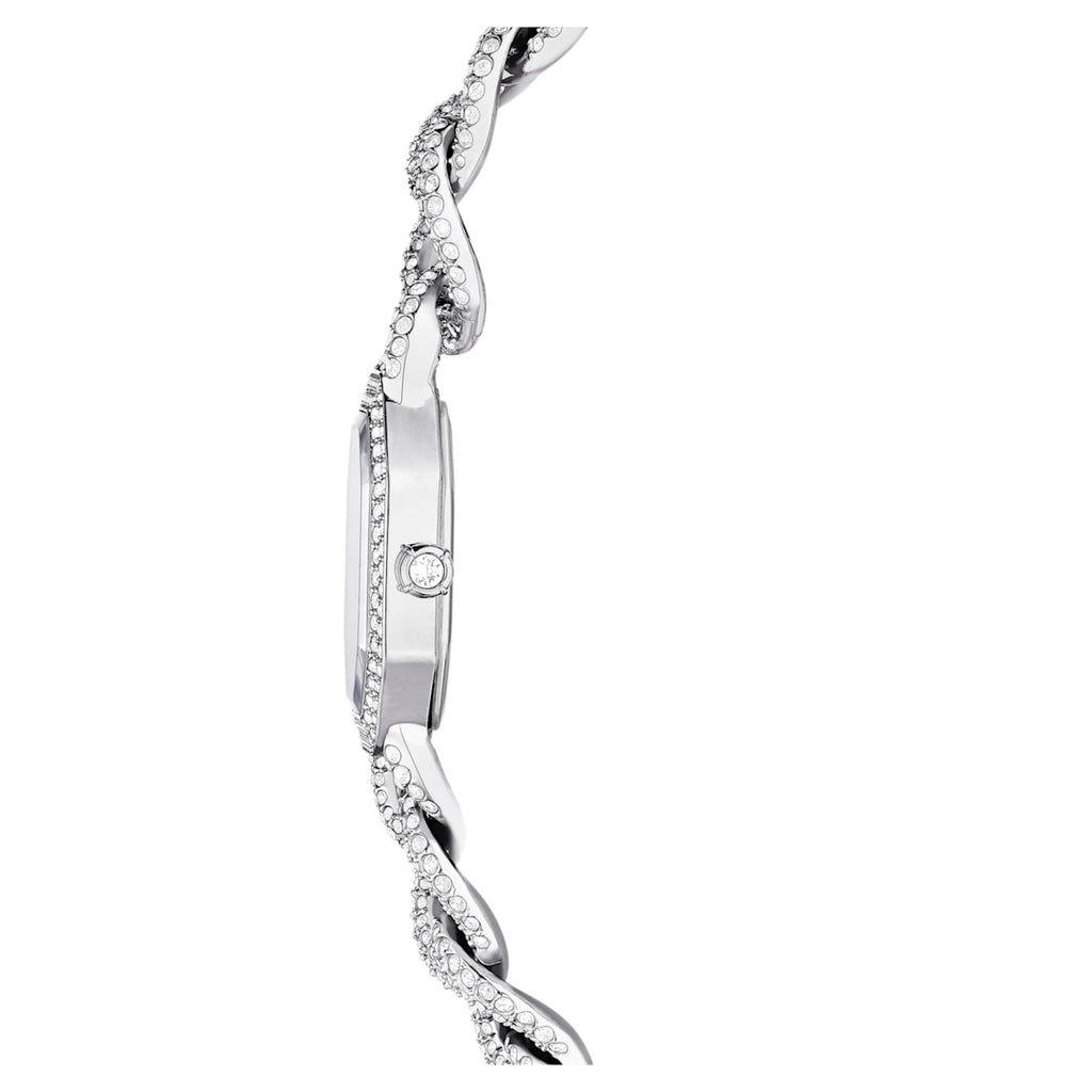 Swarovski Dextera chain watch Swiss Made, Crystal bracelet, Silver tone, Stainless Steel