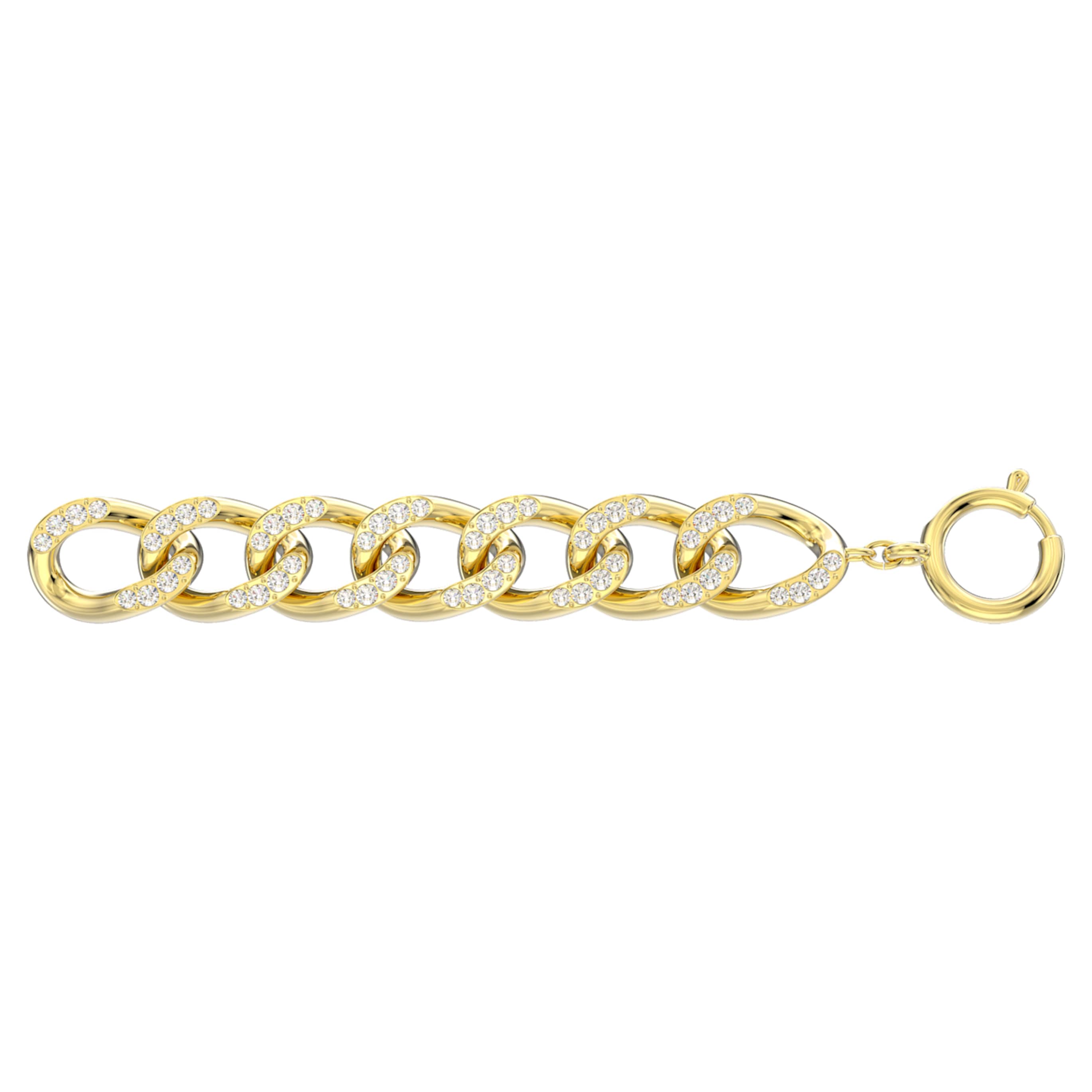Swarovski Dextera extender White, Rhodium plated