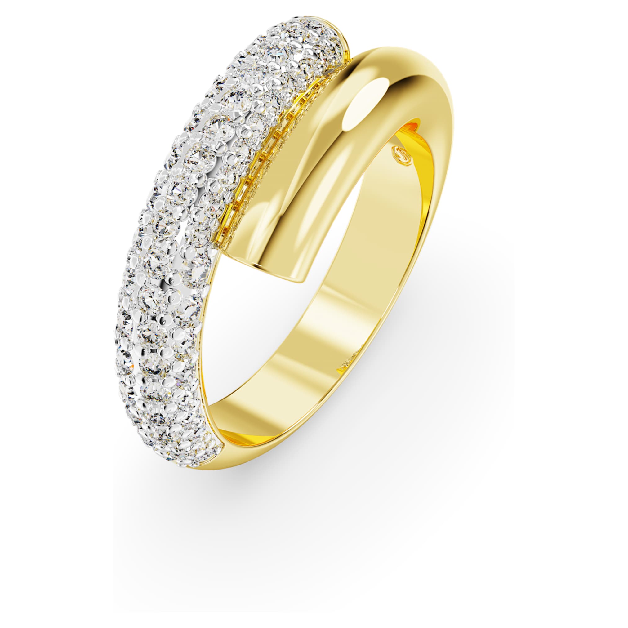 Swarovski Dextera ring White, 18K gold finish