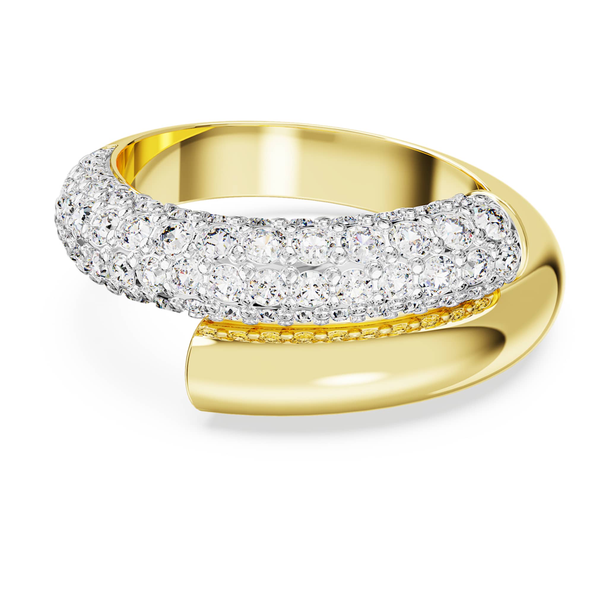 Swarovski Dextera ring White, 18K gold finish