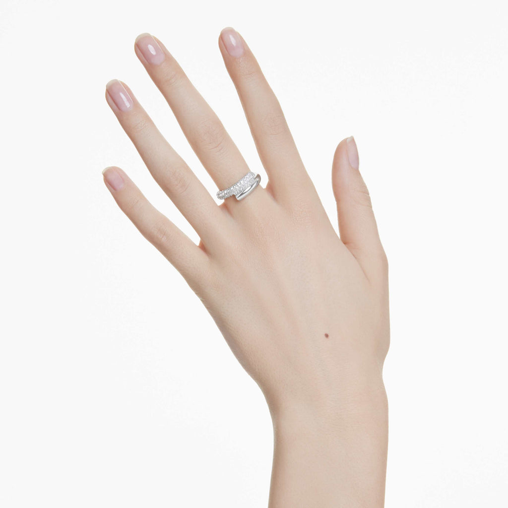 Swarovski Dextera ring White, 18K gold finish