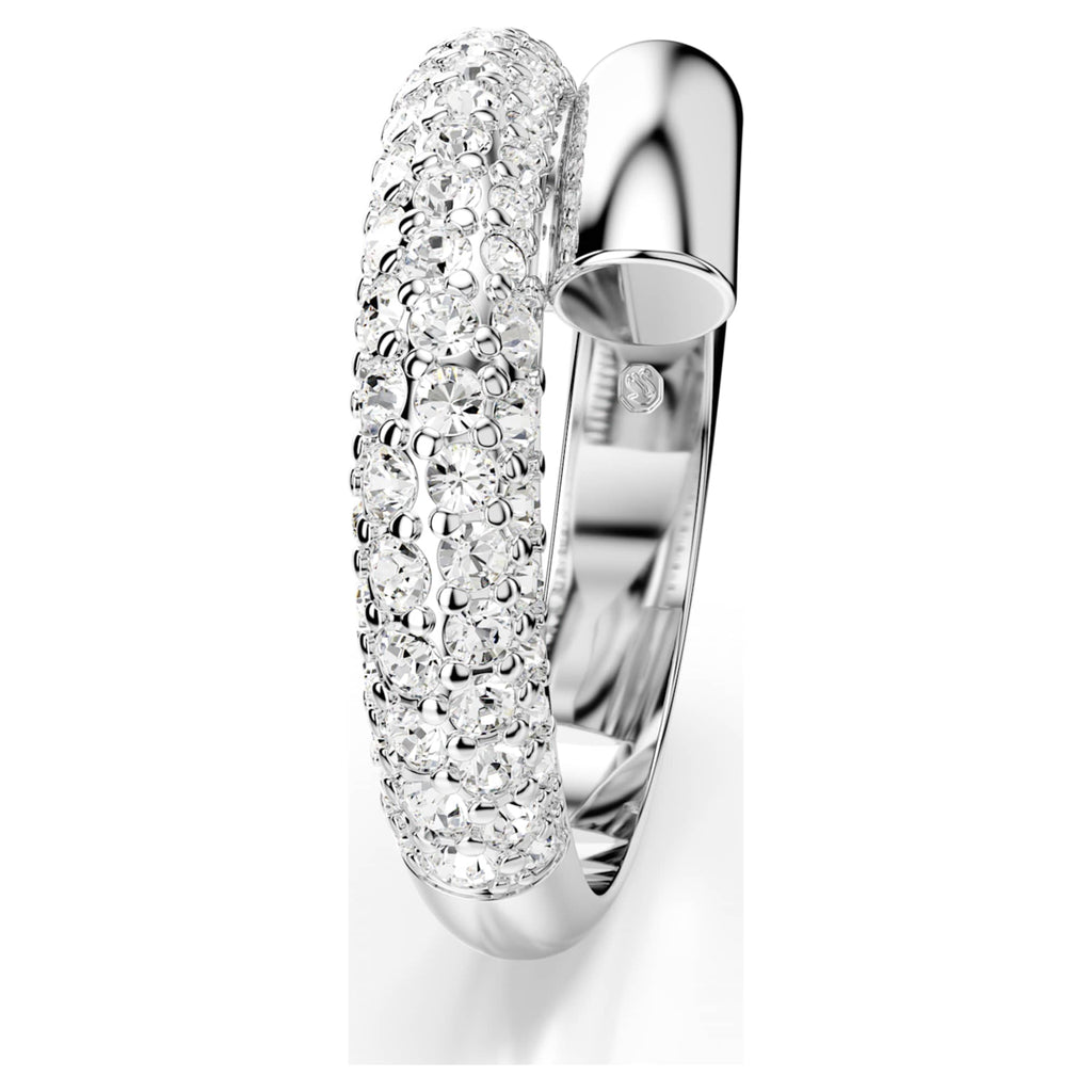 Swarovski Dextera ring White, Rhodium plated