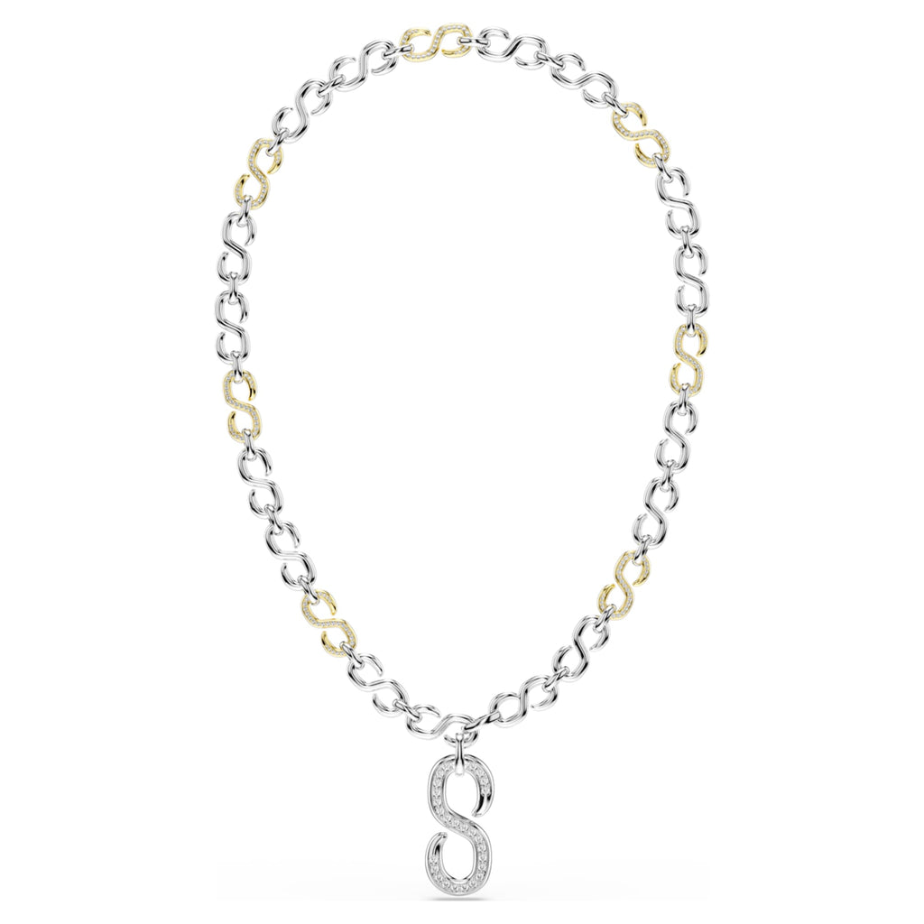 Swarovski Dextera strandage Round cut, White, Mixed metal finish