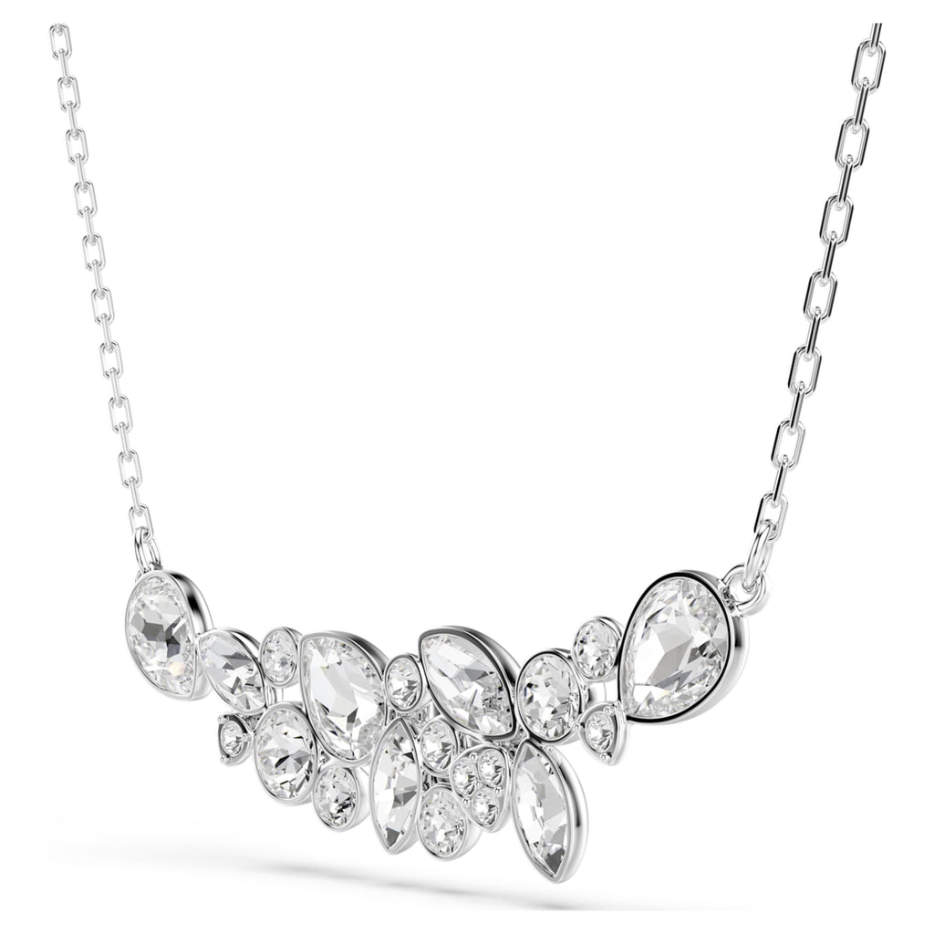 Swarovski Diapason necklace Mixed cuts, White, Rhodium plated