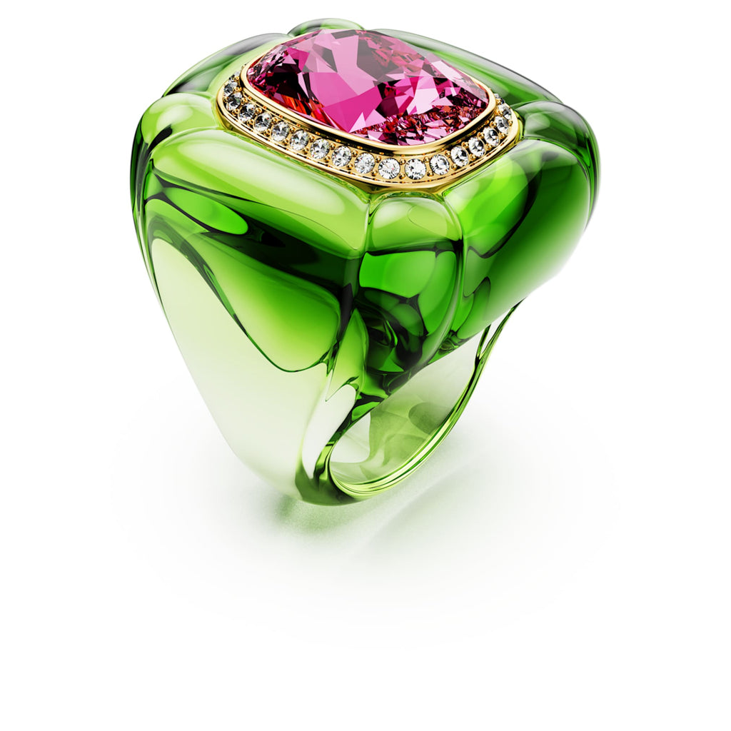 Swarovski Dulcis cocktail ring Cushion cut, Pavé, Multicolored