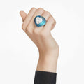 Swarovski Dulcis cocktail ring Heart cut, Pavé, Heart, Blue