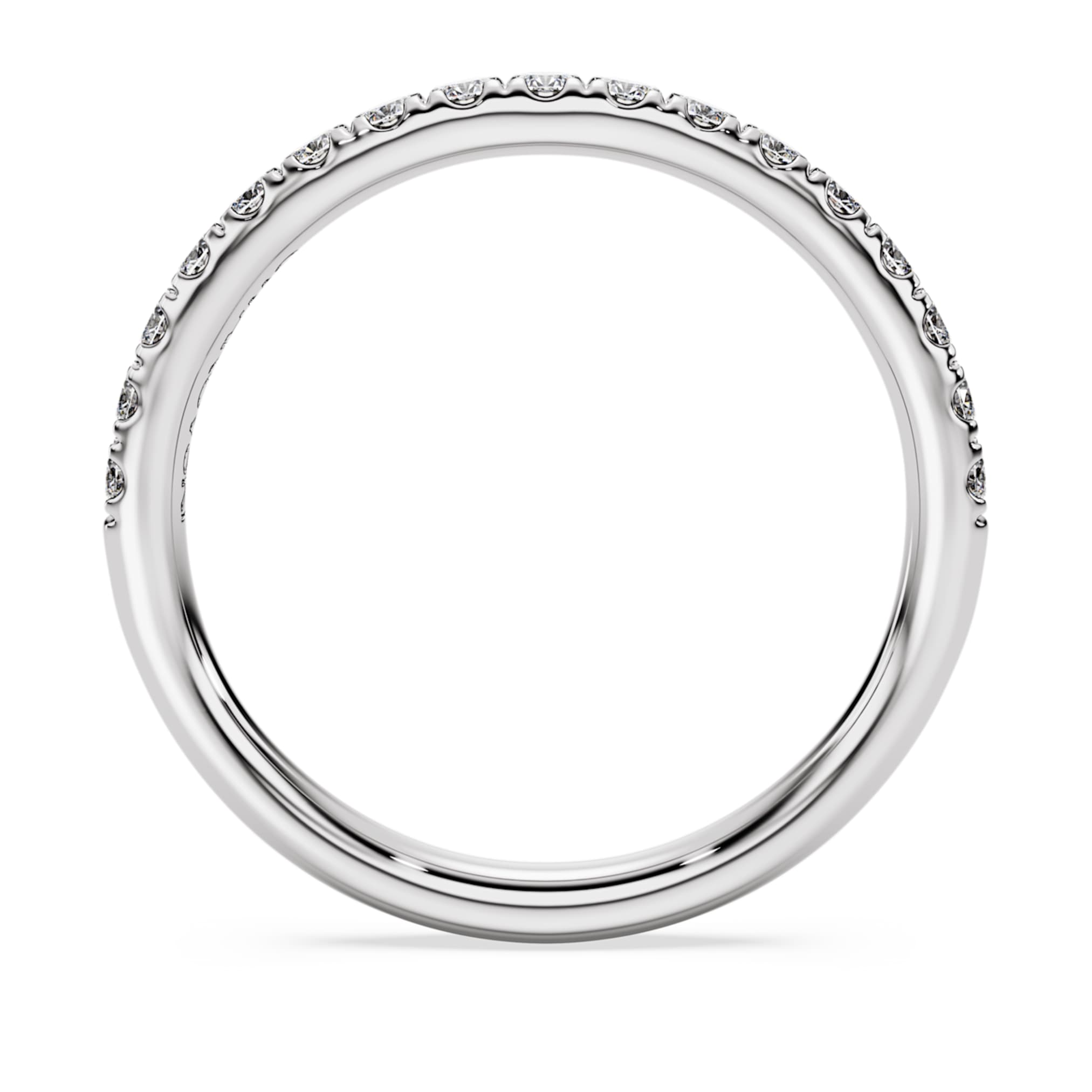 Swarovski Eternity band ring Lab-grown diamonds 0.4 ct tw, Round shape, Sterling silver
