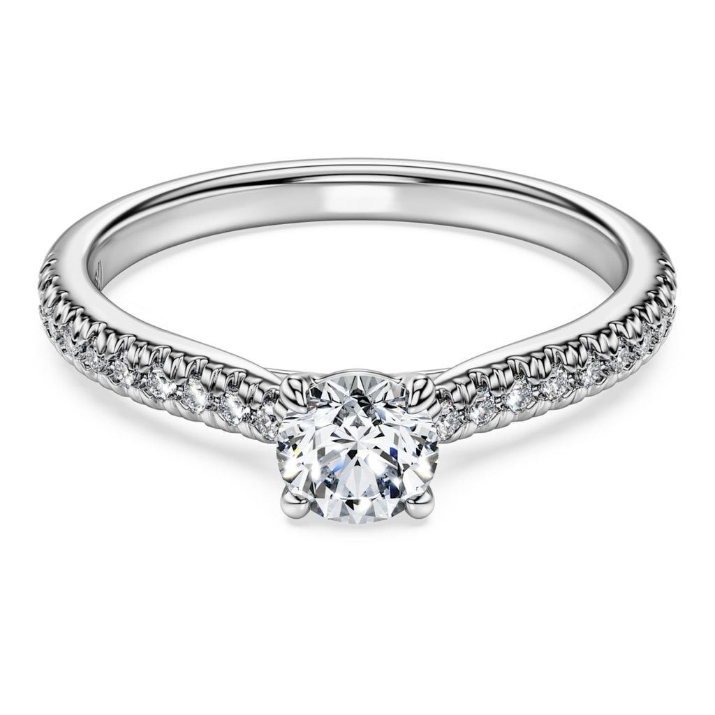 Swarovski Eternity solitaire ring Lab-grown diamonds 0.7 ct tw, Round shape, 14K white gold