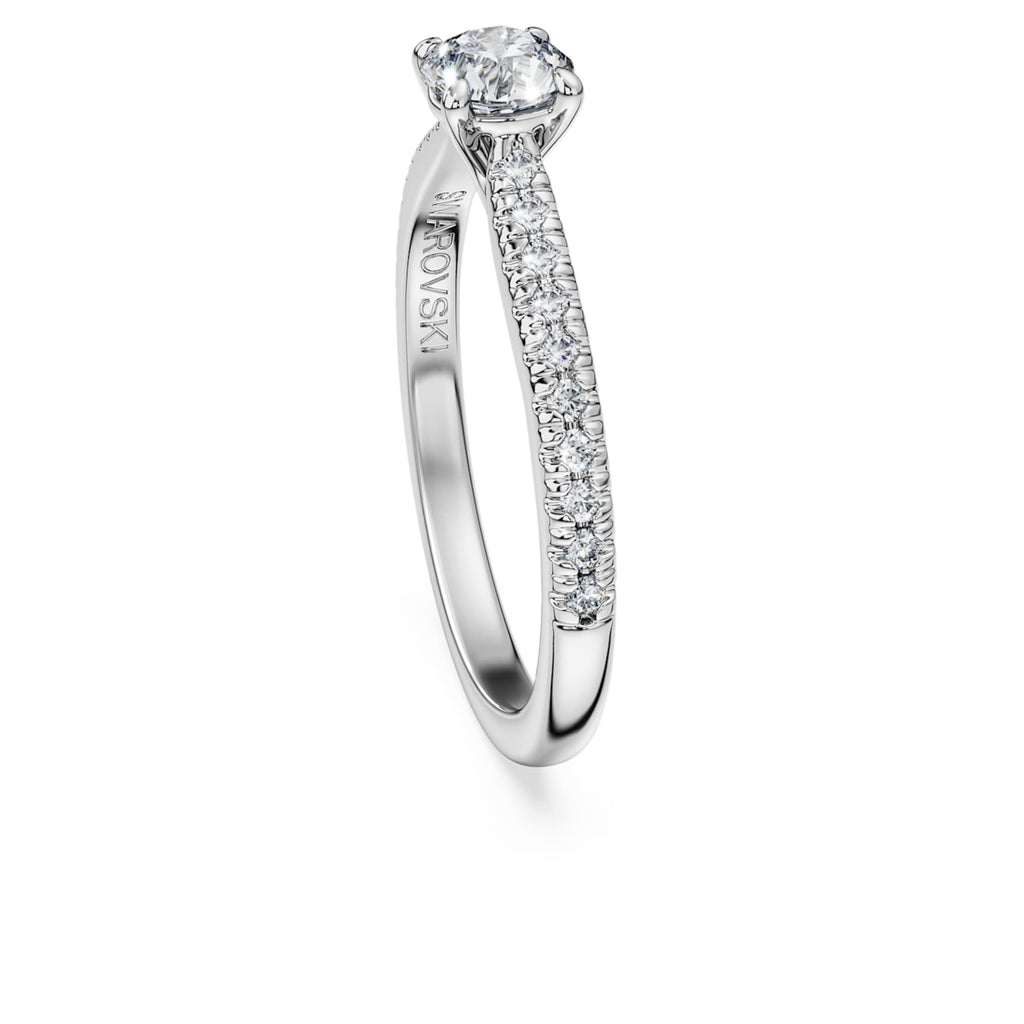 Swarovski Eternity solitaire ring Lab-grown diamonds 0.7 ct tw, Round shape, 14K white gold