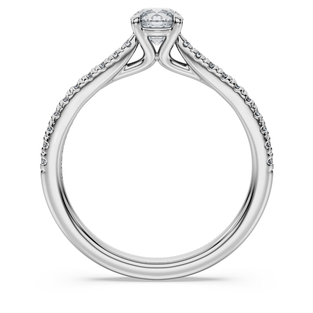 Swarovski Eternity solitaire ring Lab-grown diamonds 0.7 ct tw, Round shape, 14K white gold