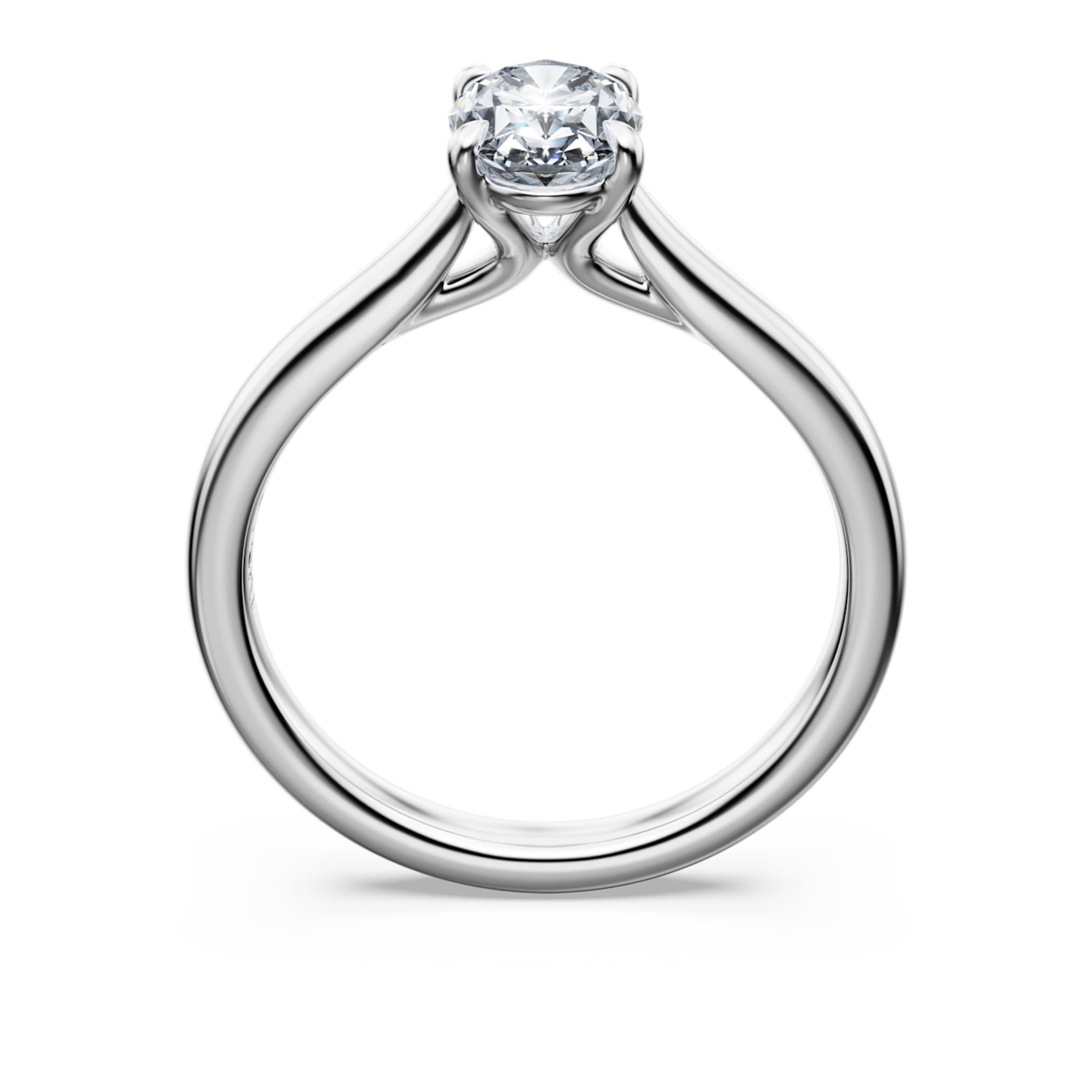 Swarovski Eternity solitaire ring Lab-grown diamonds 1 ct tw, Oval shape, 14K white gold