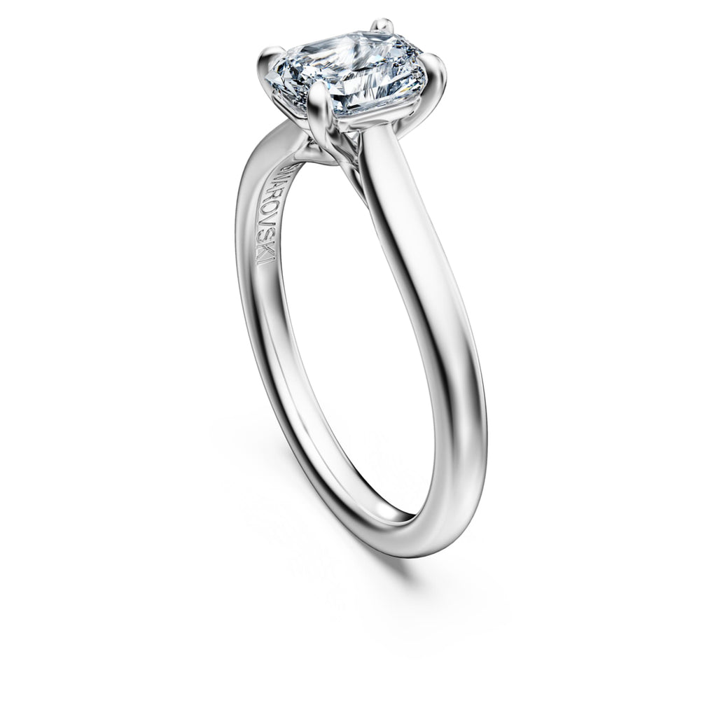 Swarovski Eternity solitaire ring Lab-grown diamonds 1.0 ct tw, Octagon shape, 14K white gold