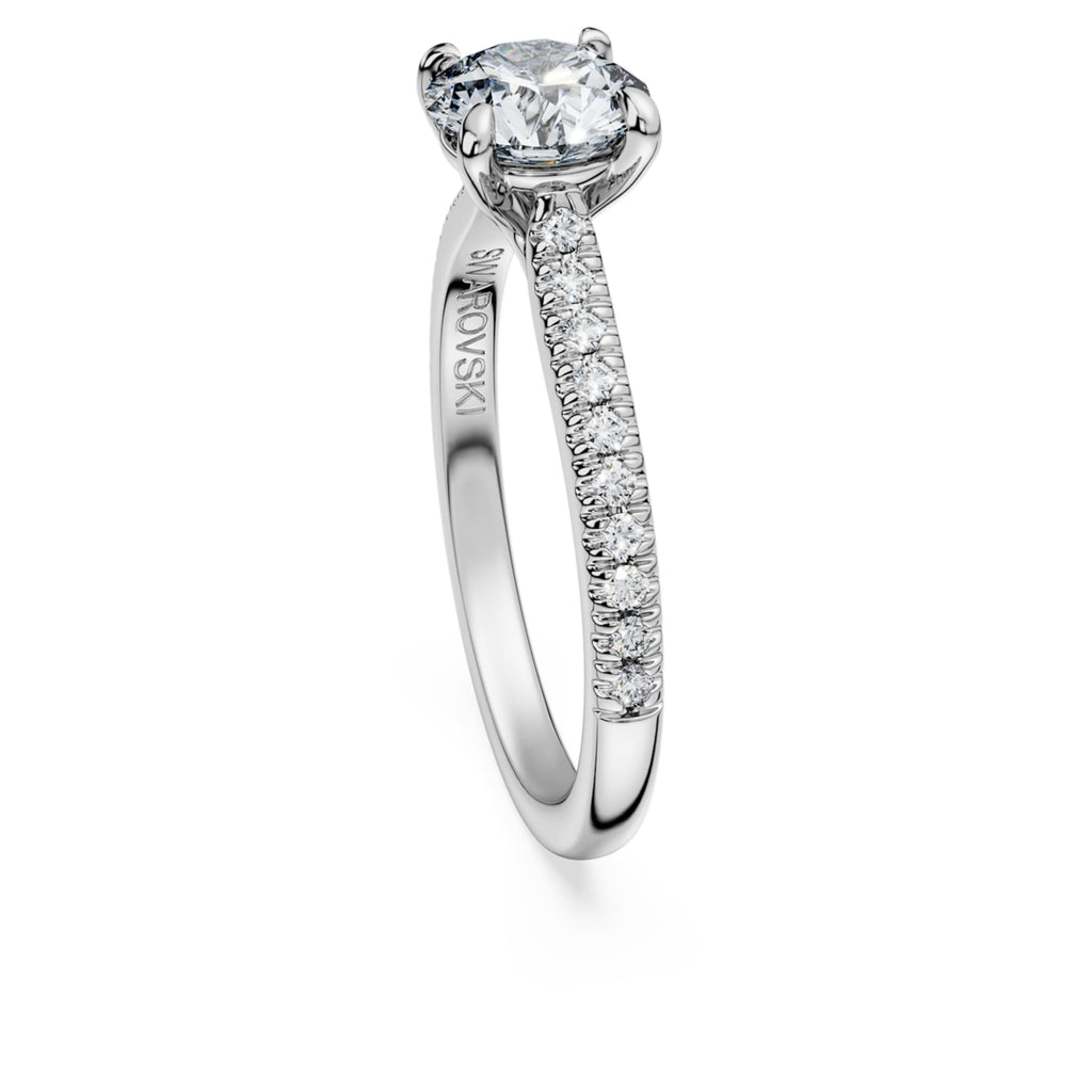 Swarovski Eternity solitaire ring Lab-grown diamonds 1.2 ct tw, Round shape, 14K white gold