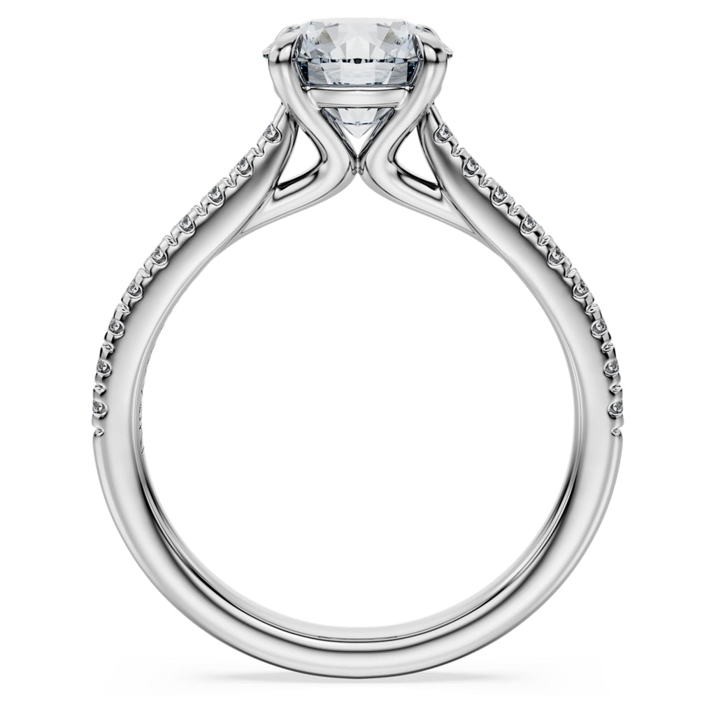 Swarovski Eternity solitaire ring Lab-grown diamonds 1.7 ct tw, Round shape, 14K white gold