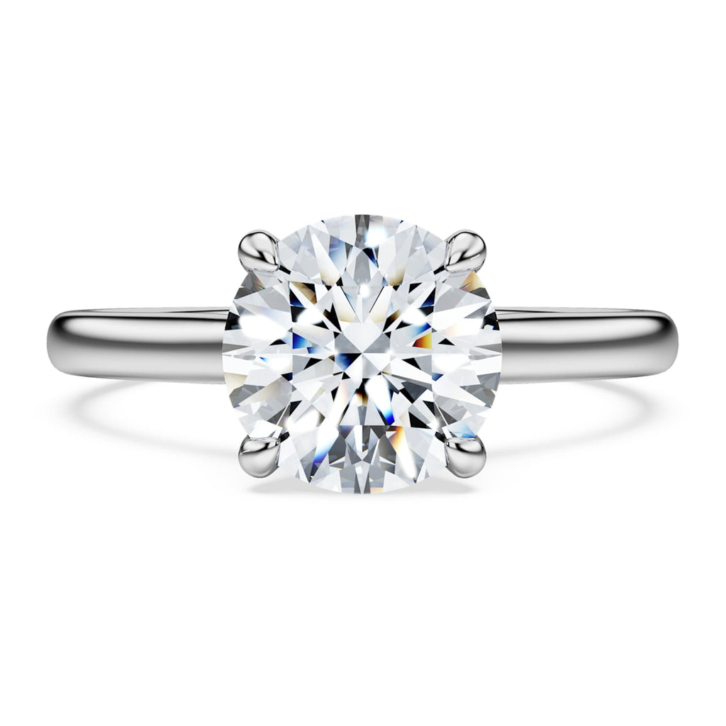 Swarovski Eternity solitaire ring Lab-grown diamonds 2 ct tw, Round shape, 14K white gold