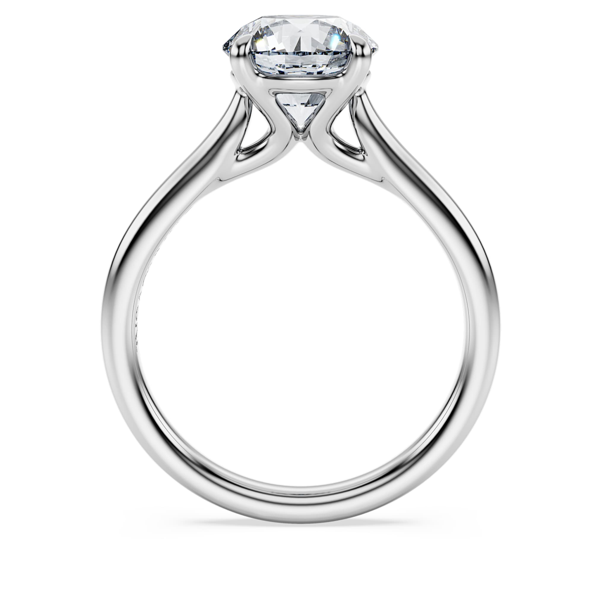 Swarovski Eternity solitaire ring Lab-grown diamonds 2 ct tw, Round shape, 14K white gold