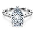 Swarovski Eternity solitaire ring Lab-grown diamonds 3 ct tw, Pear shape, 14K white gold