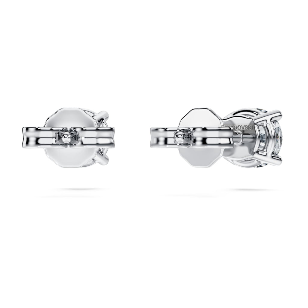 Swarovski Eternity solitaire stud earrings Lab-grown diamonds 1 ct tw, Round shape, 14K white gold
