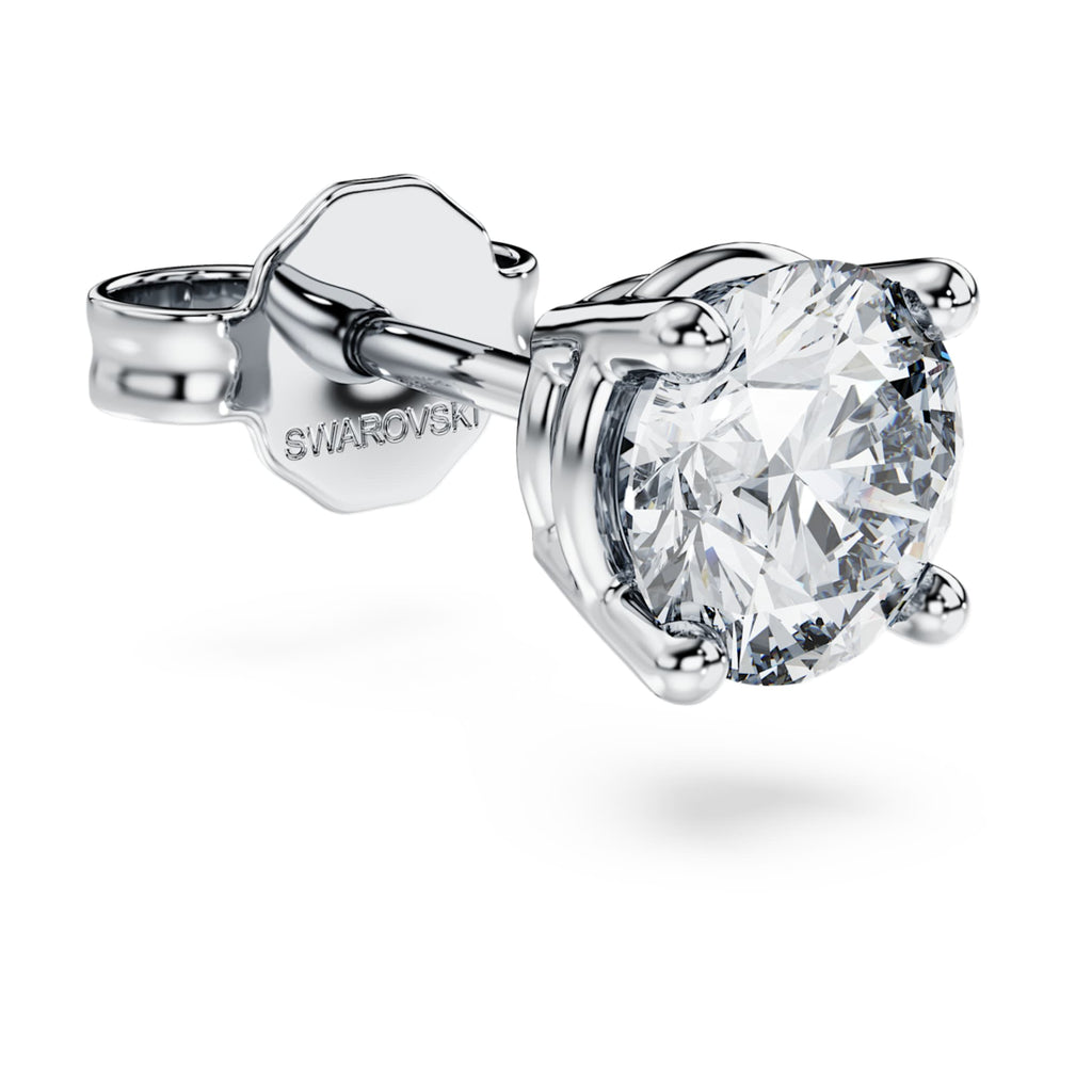 Swarovski Eternity stud earring Lab-grown diamonds 0.5 ct tw, Single, Round shape, 14K white gold