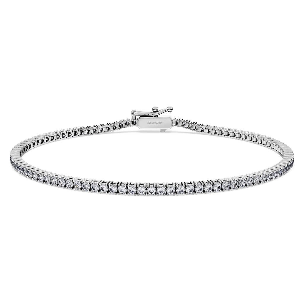 Swarovski Eternity Tennis bracelet Lab-grown diamonds 1.5 ct tw, Round shape, 14K white gold