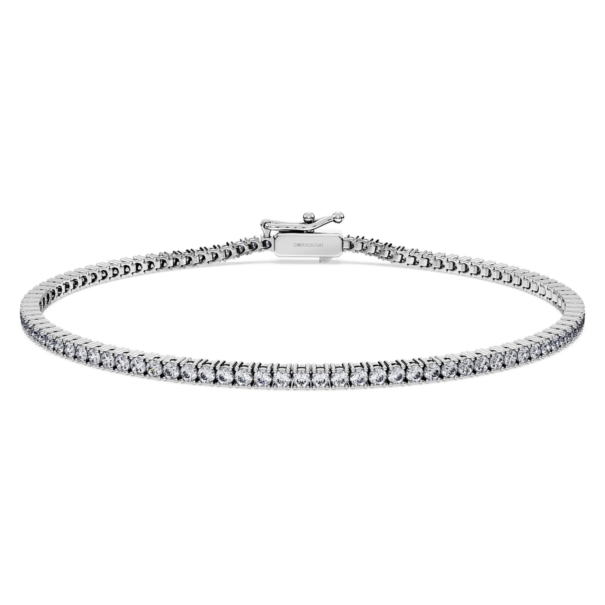 Swarovski Eternity Tennis bracelet Lab-grown diamonds 1.5 ct tw, Round shape, 14K white gold