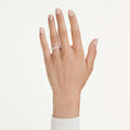 Swarovski Eternity V band ring Lab-grown diamonds 0.25 ct tw, Round shape, 14K white gold