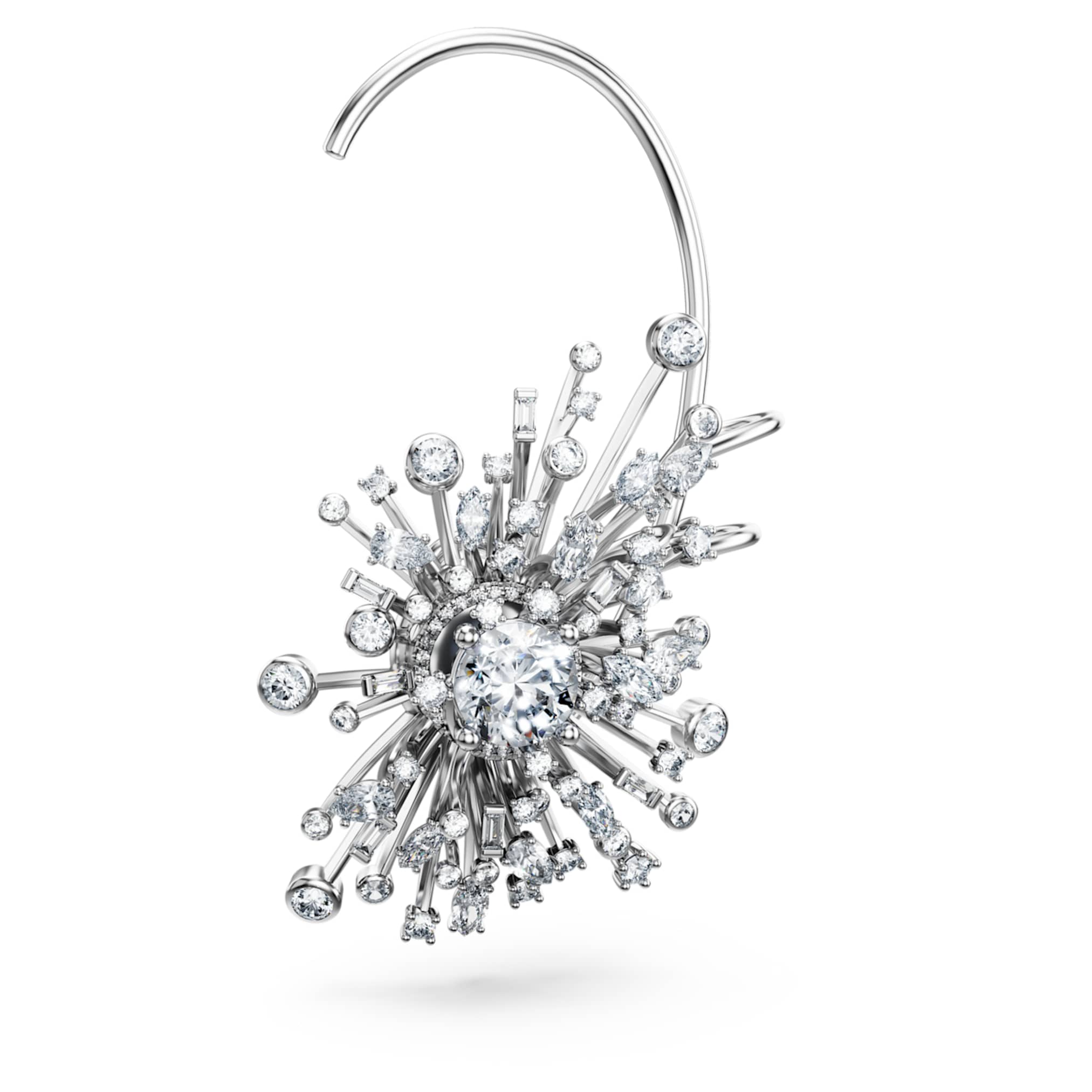 Swarovski Galaxy earrings Lab-grown diamonds 14.67 ct tw, Mixed shapes, 18K white gold