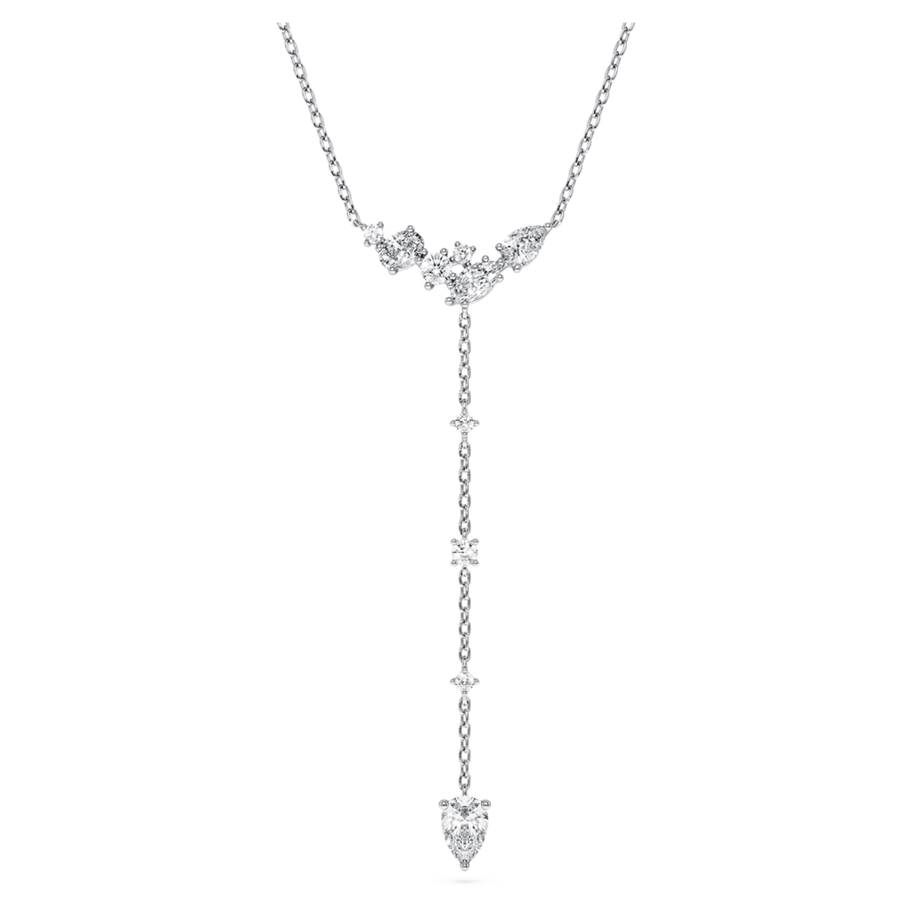 Swarovski Galaxy Y necklace Lab-grown diamonds, 0.7 ct tw, Mixed shapes, Sterling silver