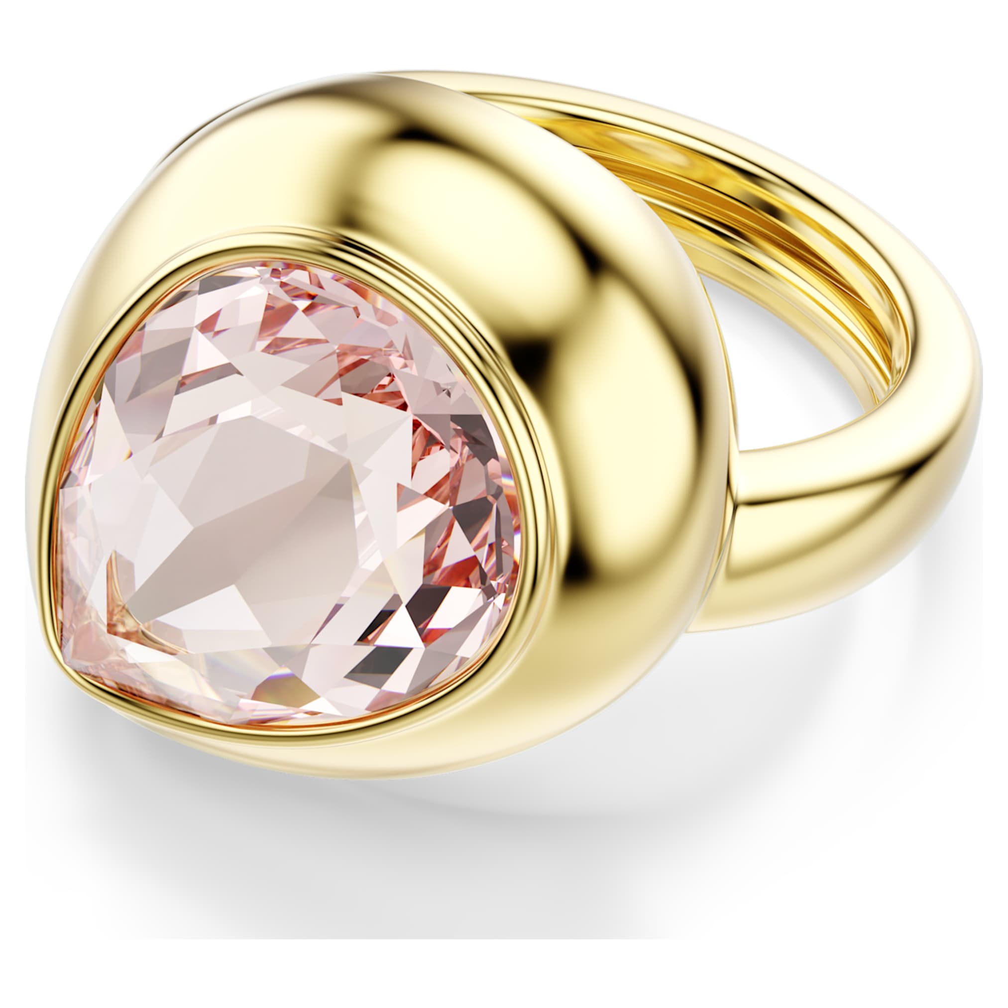 Swarovski Gema motif ring Set (3), Multicolored, 18K gold finish