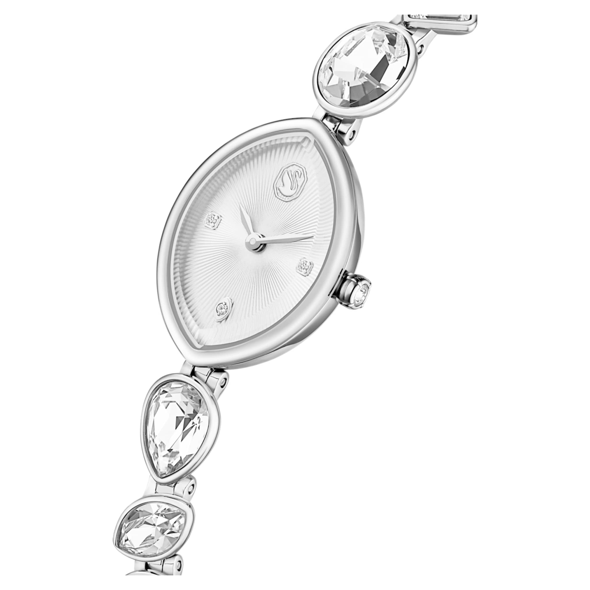 Swarovski Gema watch Crystal bracelet, Silver tone, Stainless steel