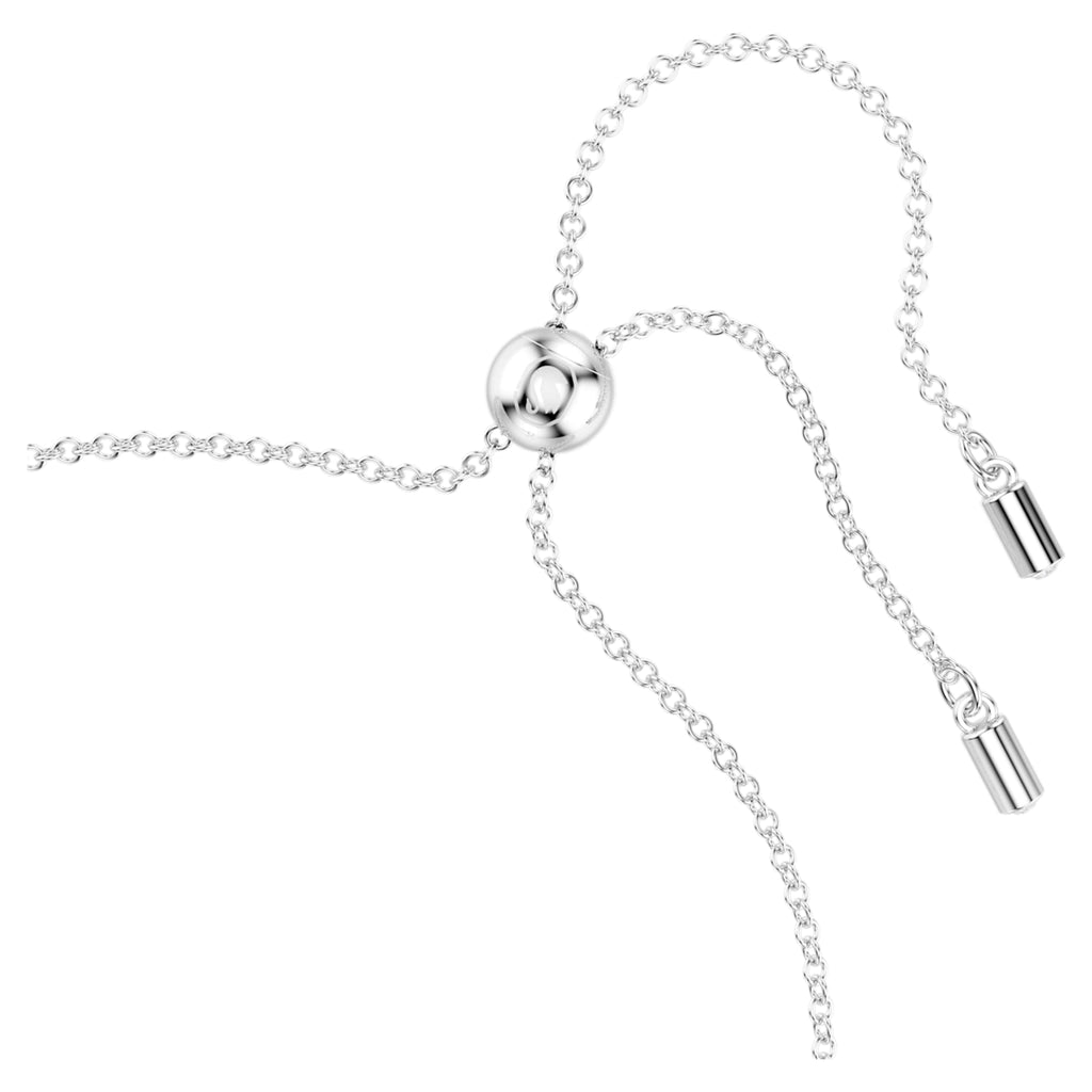 Swarovski Hyperbola bracelet Infinity and heart, White, Rhodium plated