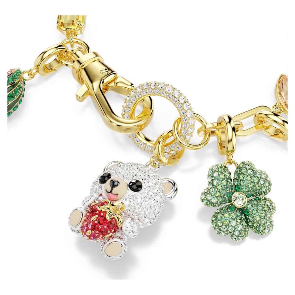 Swarovski Idyllia bracelet Mixed cuts, Mixed motifs, Multicolored, 18K gold finish