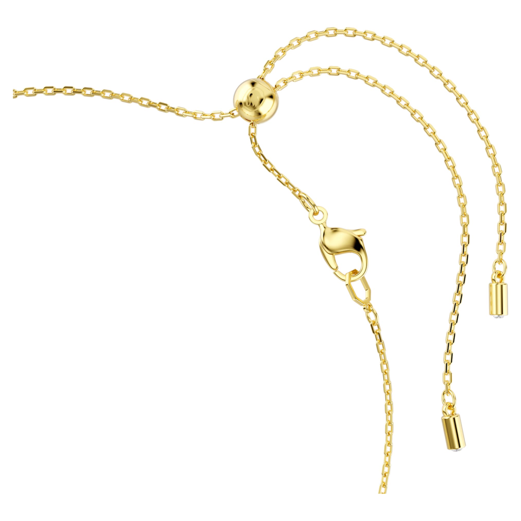 Swarovski Idyllia necklace Crystal pearl, Mixed cuts, Flower, Multicolored, 18K gold finish