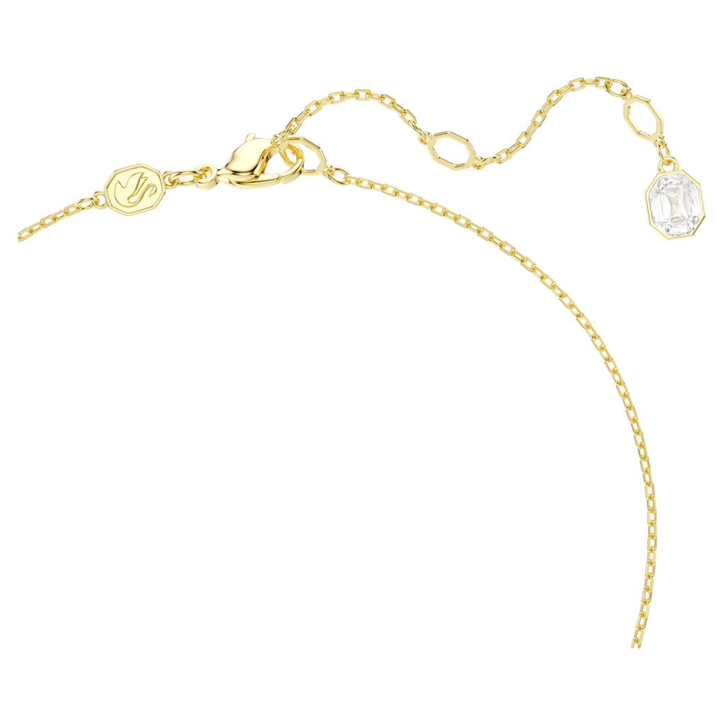 Swarovski Idyllia pendant Crystal pearl, Mixed cuts, Flower, Multicolored, 18K gold finish