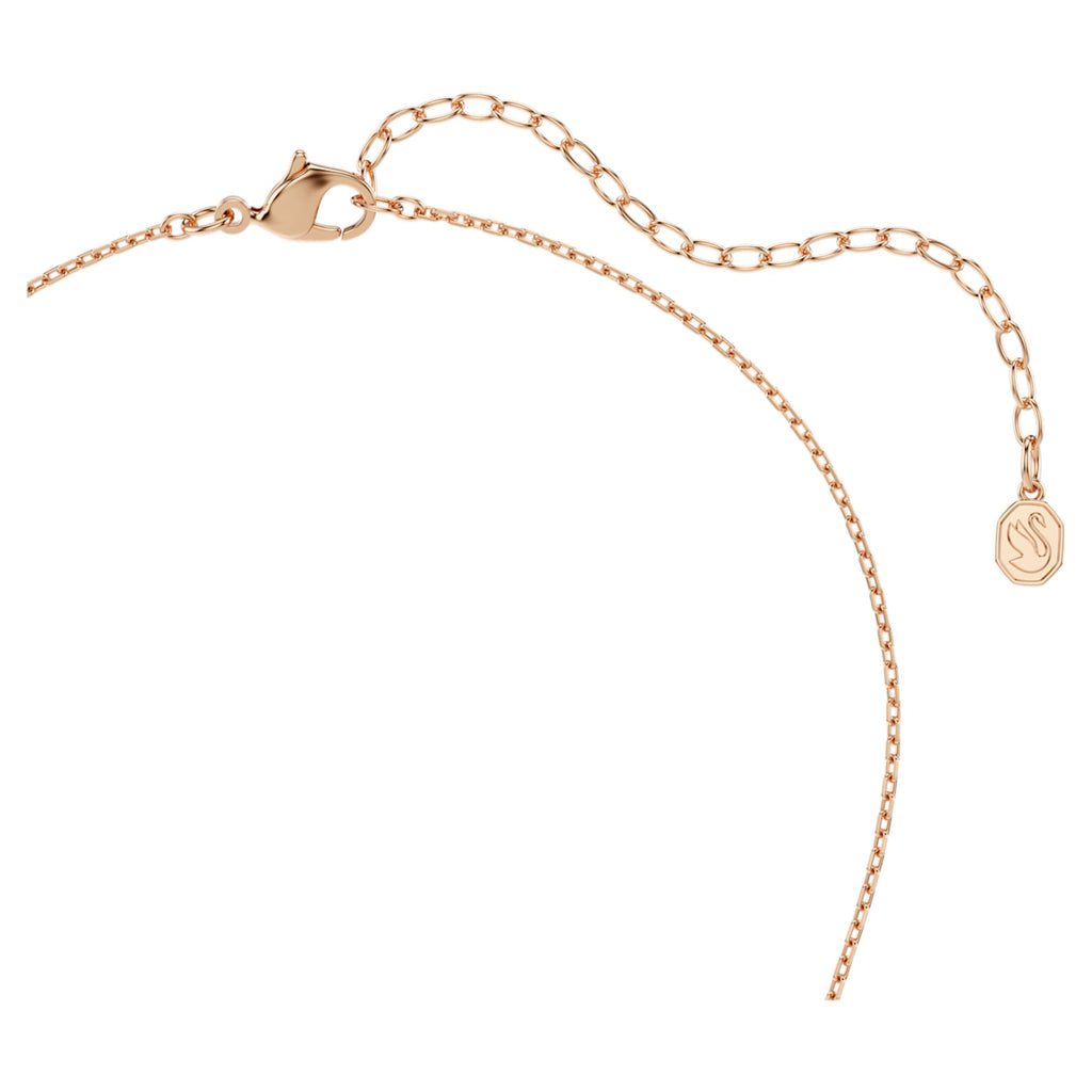 Swarovski Idyllia set Mixed cuts, Heart with arrow, White, 18K rose gold finish