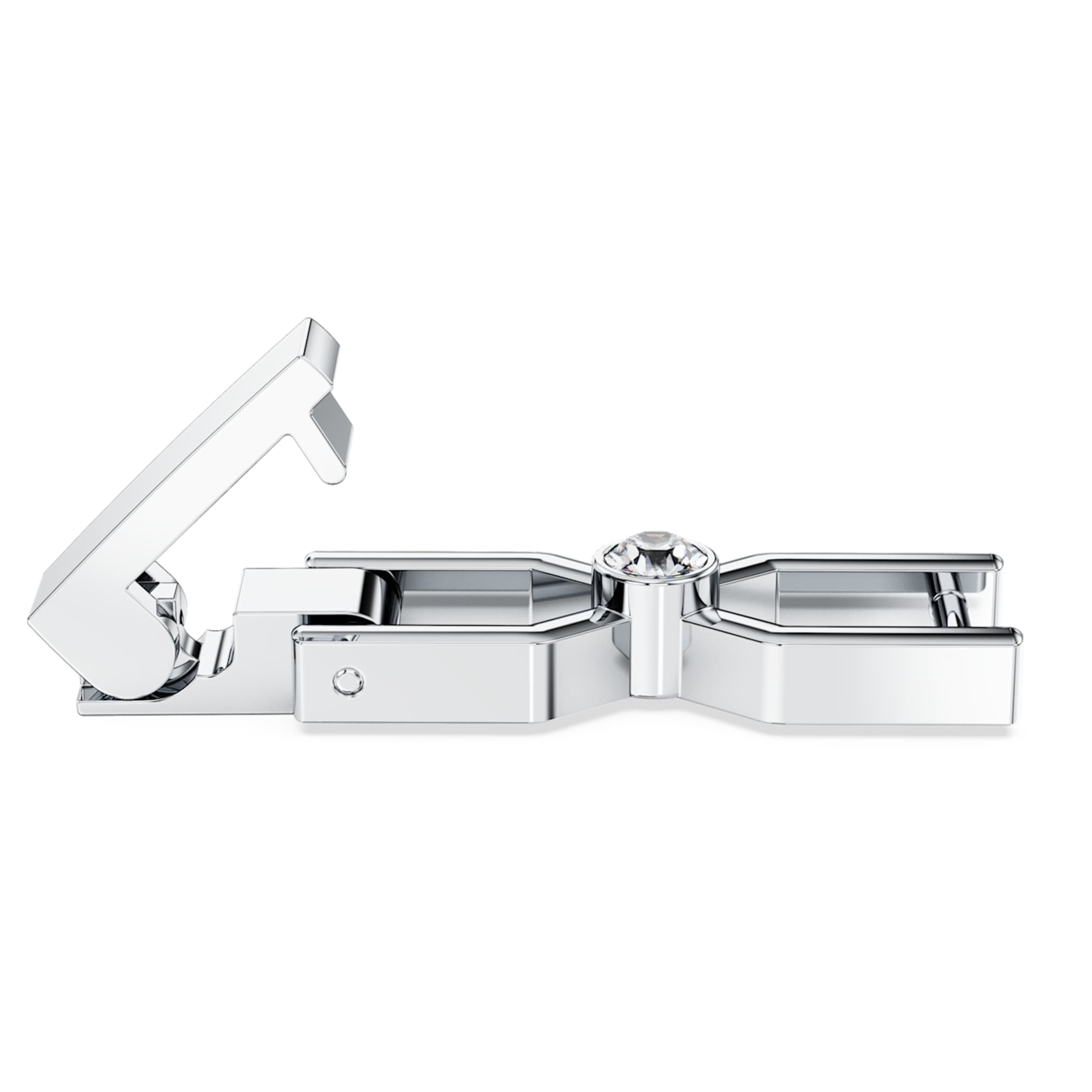 Swarovski Imber Emily Tennis extender Round cut, White, Rhodium plated