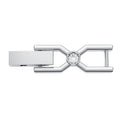 Swarovski Imber Emily Tennis extender Round cut, White, Rhodium plated