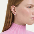 Swarovski Imber stud earrings Mixed cuts, Multicolored, 18K gold finish