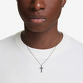 Swarovski Insigne pendant Cross, White, 18K rose gold finish
