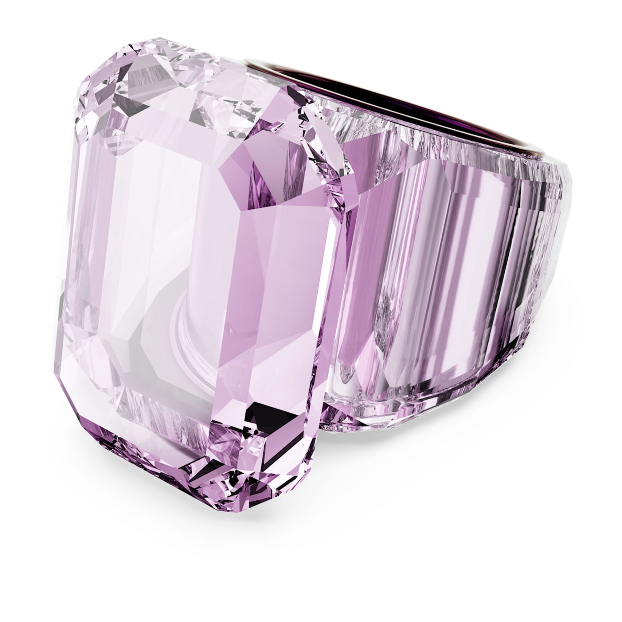 Swarovski Lucent cocktail ring Octagon cut, Pink
