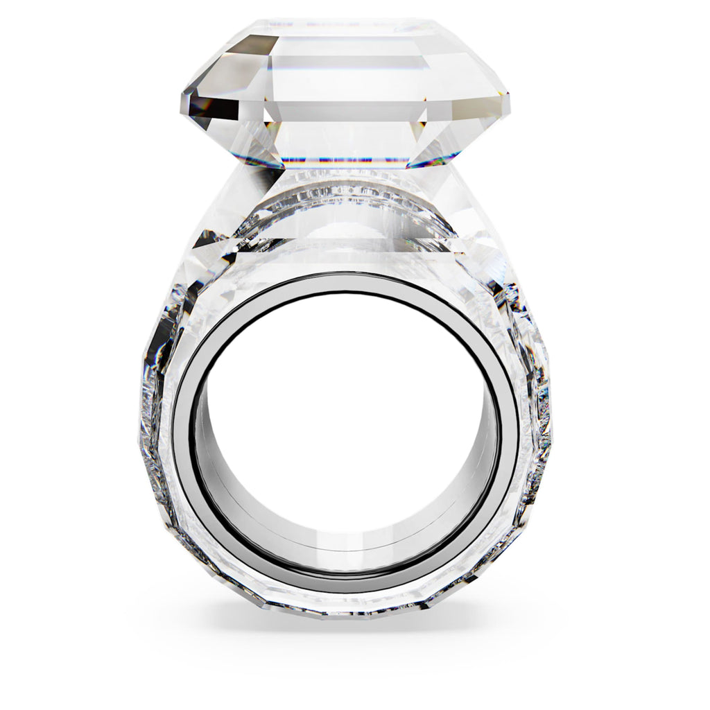 Swarovski Lucent cocktail ring Octagon cut, White