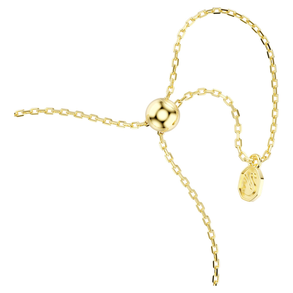 Swarovski Magic bracelet Mixed cuts, Snowflake, White, 18K gold finish