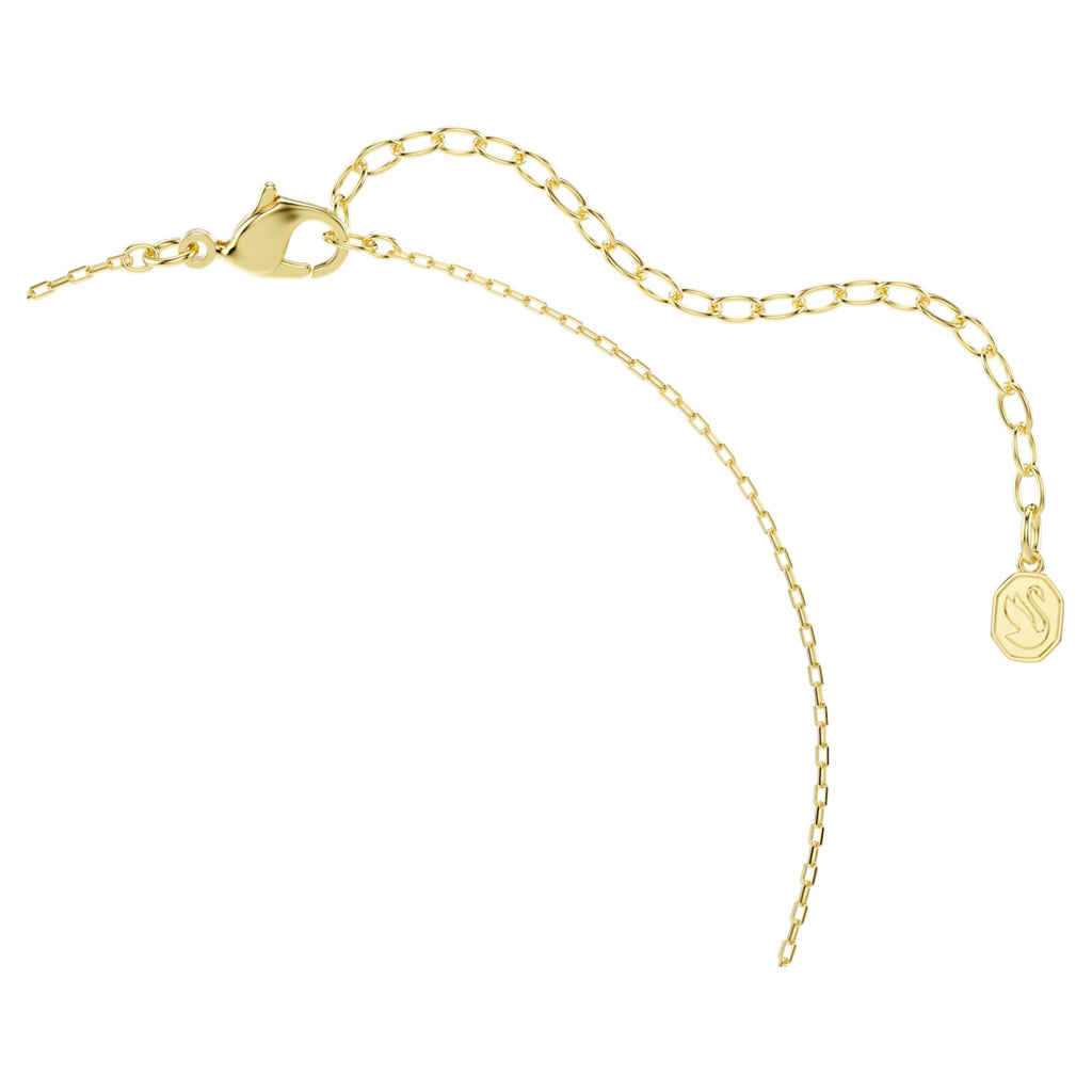 Swarovski Magic pendant Mixed cuts, Snowflake, White, 18K gold finish