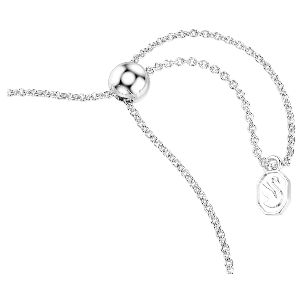 Swarovski Matrix bracelet Gradient of round cuts, Multicolored, Rhodium plated