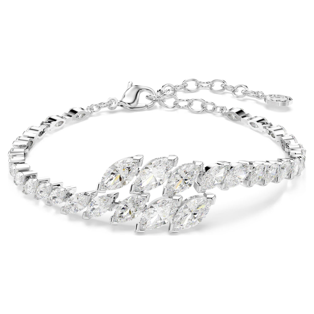 Swarovski Mesmera bracelet Marquise cut, White, Rhodium plated
